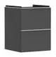 Hansgrohe-HG-Xelu-Q-Waschtischunterschrank-Diamantgrau-Matt-480-475-mit-2-Schubkaesten-fuer-Handwaschbecken-Mattweiss-54020700 gallery number 1